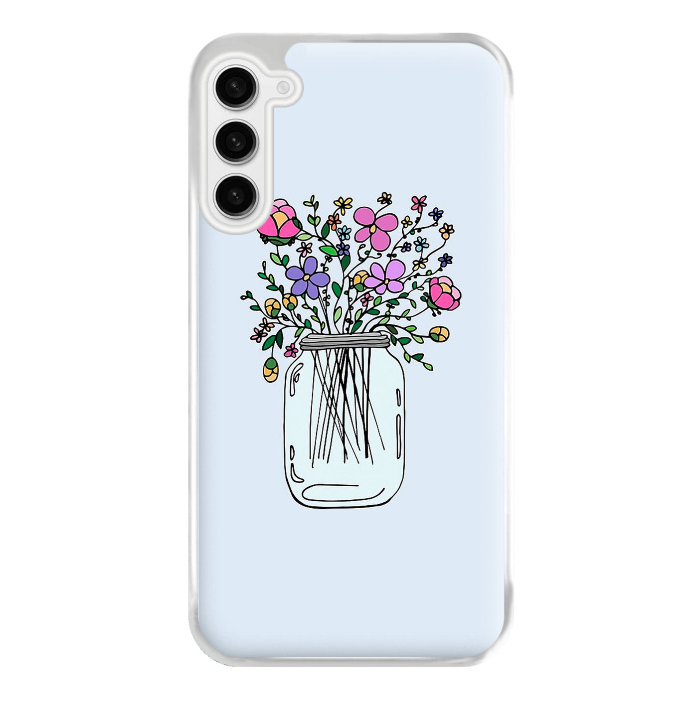 Cartoon Flower Jar Phone Case