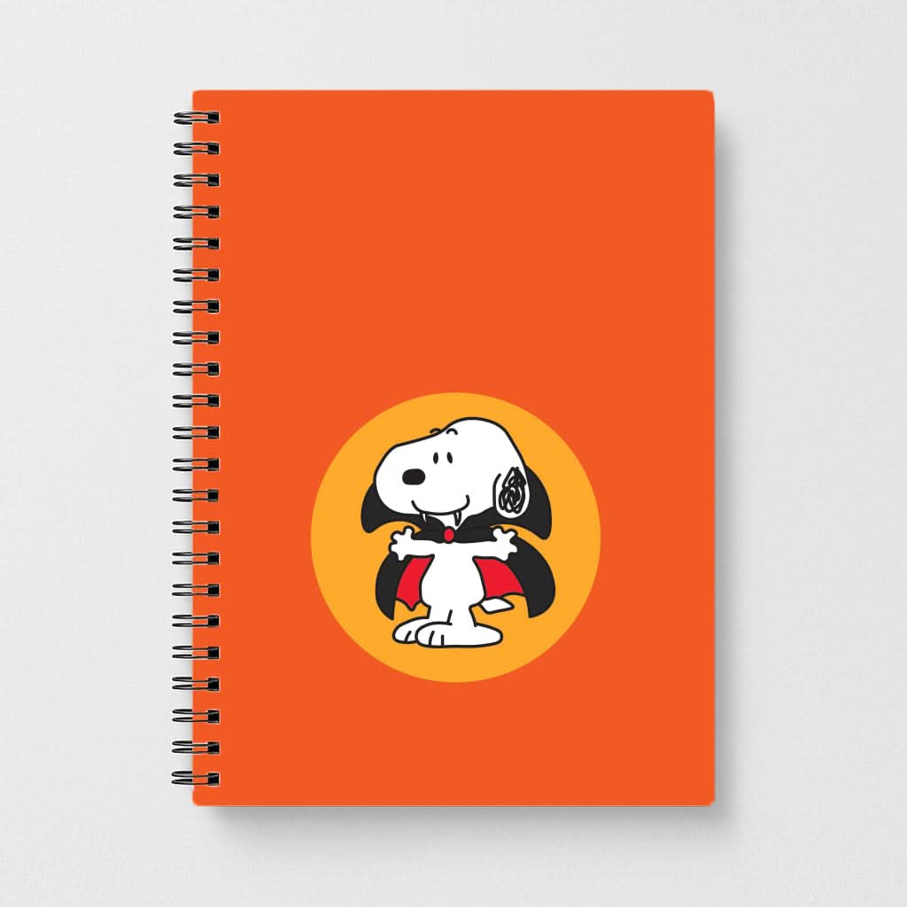 Cartoon Beagle Vampire Notebook