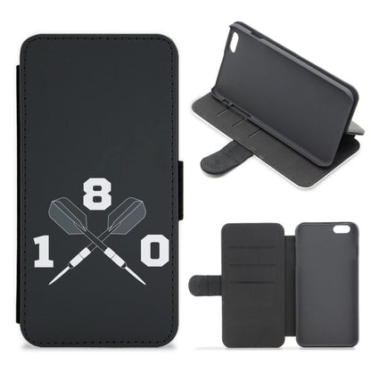 180 Black Flip / Wallet Phone Case