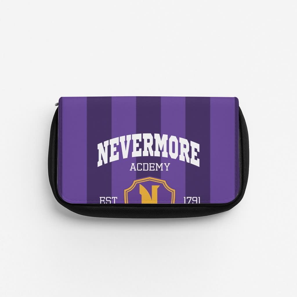 Addams Academy Purple Pencil Case