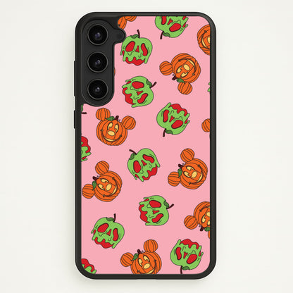Pumpkin Mouse And Poison Apple Pattern Galaxy S23 Plus Case