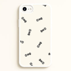 Race Cars Pattern Off White iPhone 6 / 7 / 8 / SE Case