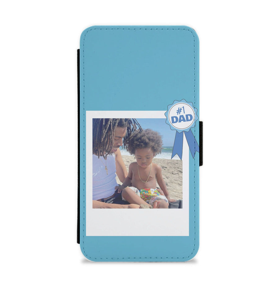 Number 1 Dad - Personalised Father's Day Flip / Wallet Phone Case
