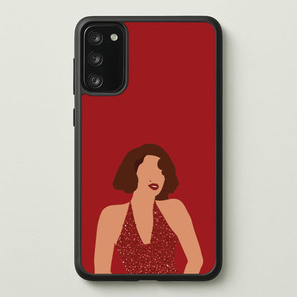 Red Sparkly Dress Galaxy A41 Case