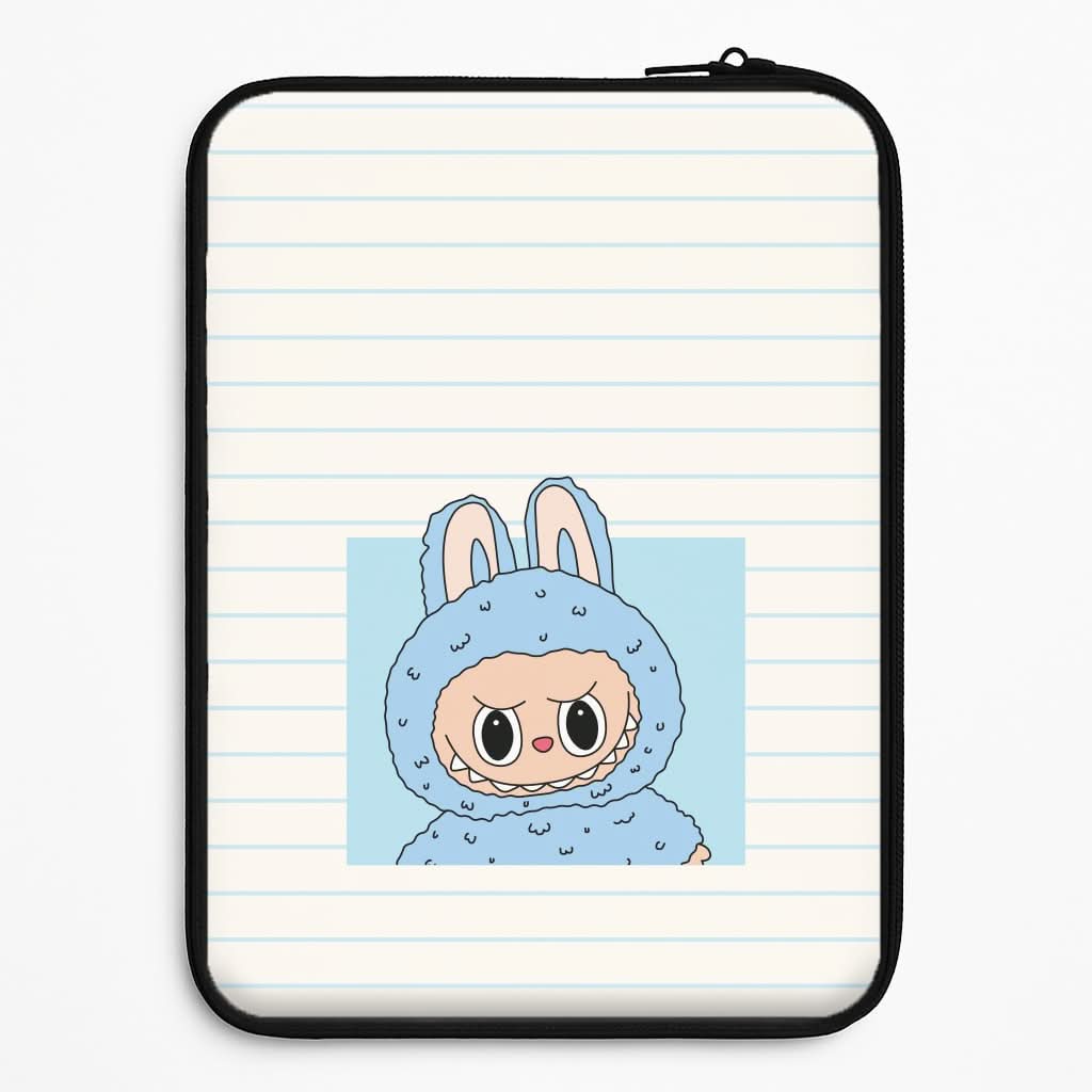 Cute Blue Notebook Monster Laptop Sleeve