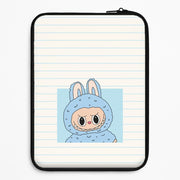 Cute Blue Notebook Monster Laptop Sleeve 1