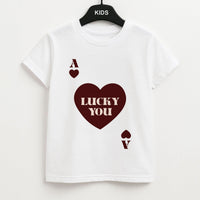 Ace Of Hearts Lucky You Kids T-Shirt