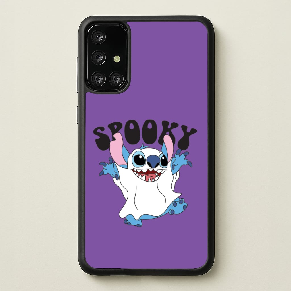 Spooky Cute Blue Alien Galaxy A71 Case
