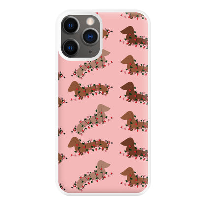 Dachshund Christmas Pattern Phone Case