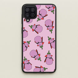 Vampire Vegetable Pattern - Halloween Galaxy A12 Case