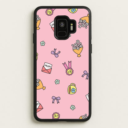 Mum Doodles Pattern Galaxy S9 Case