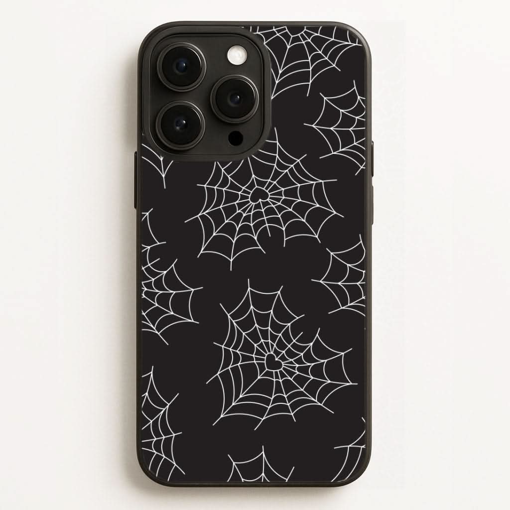 Spiderweb Hearts Pattern Phone Case