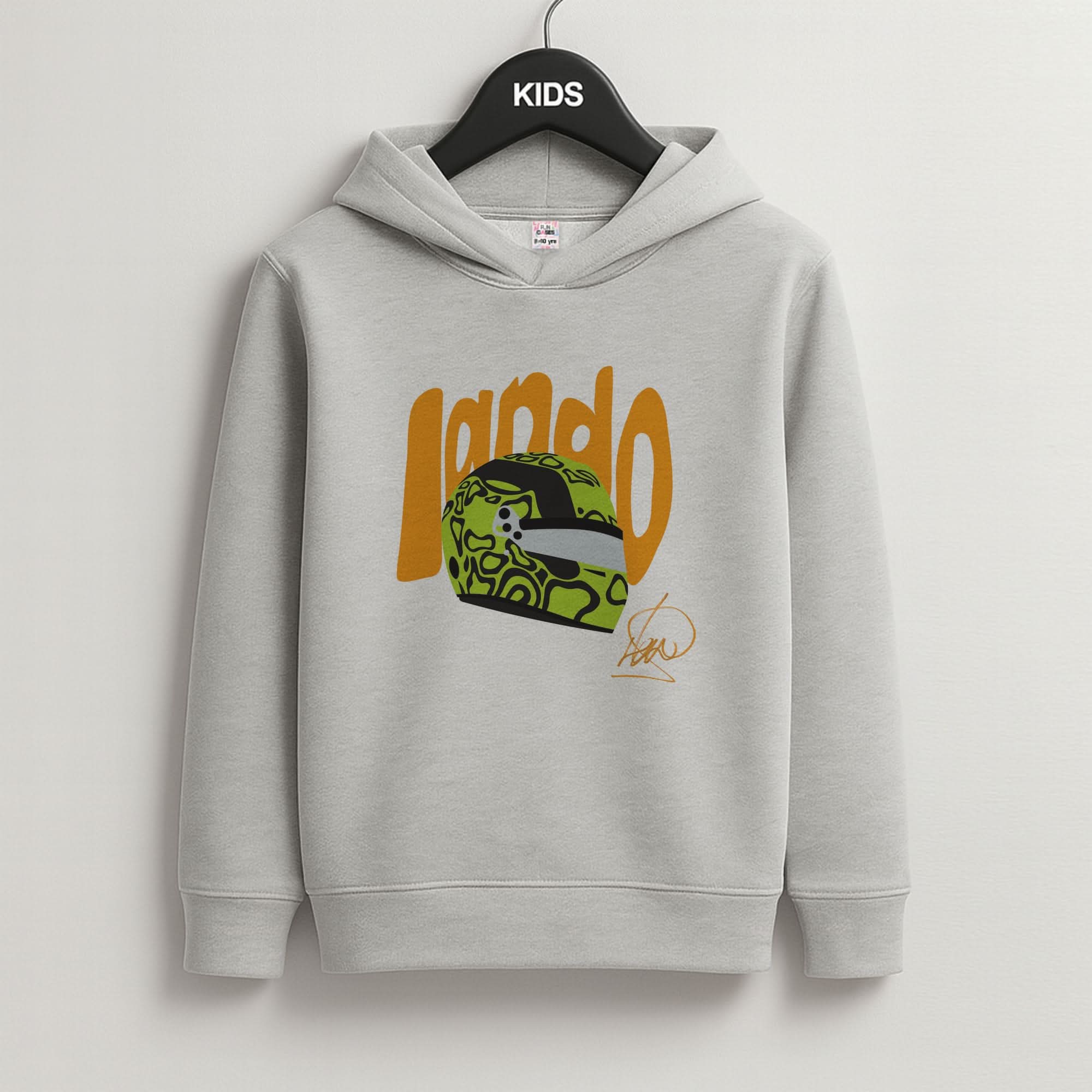 Abstract Lando Grey Kids Hoodie