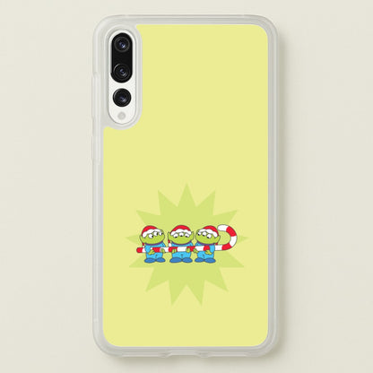 Cute Green Aliens Candycane Huawei P20 Pro Case