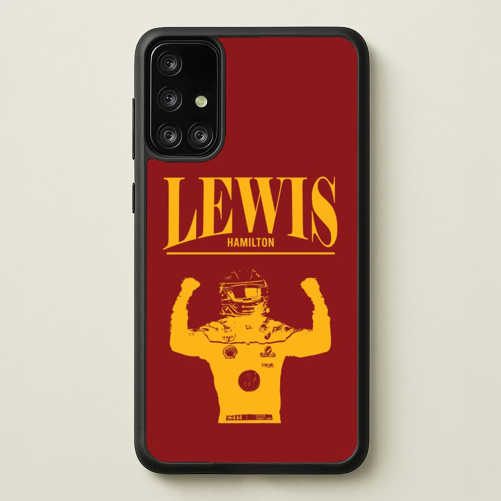 Lewis Red And Gold Galaxy A71 Case