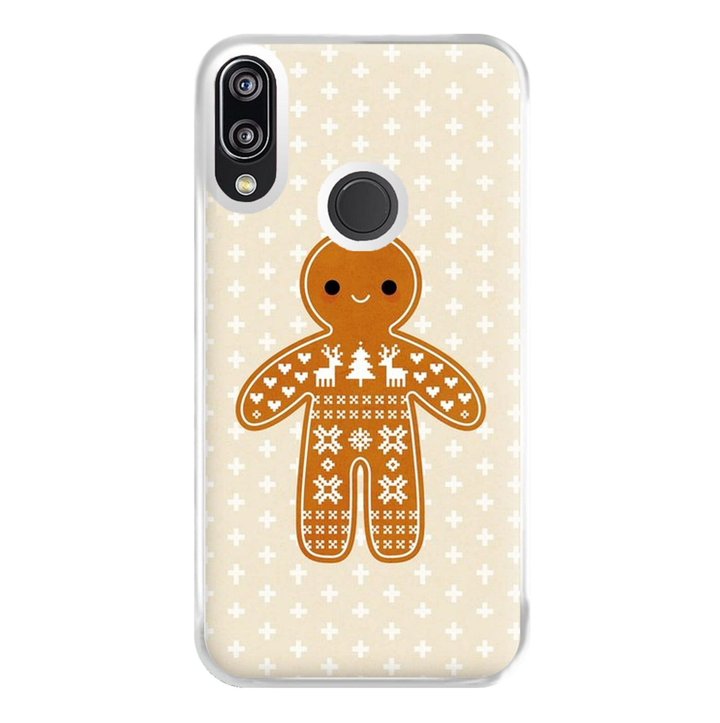 Christmas Jumper Pattern Gingerbread Man Phone Case