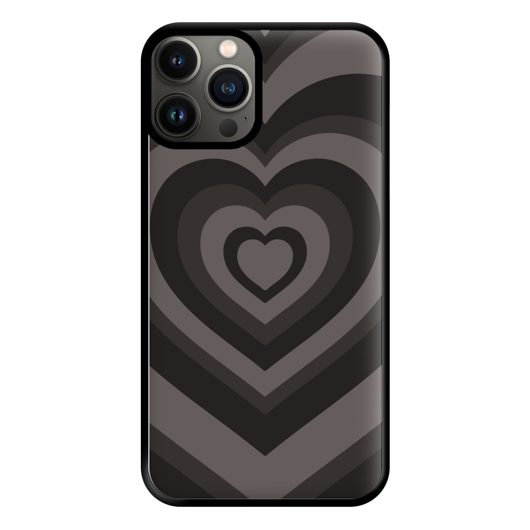 Abstract Black Heart iPhone 13 Pro Max Case