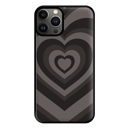 Abstract Black Heart iPhone 13 Pro Max Case