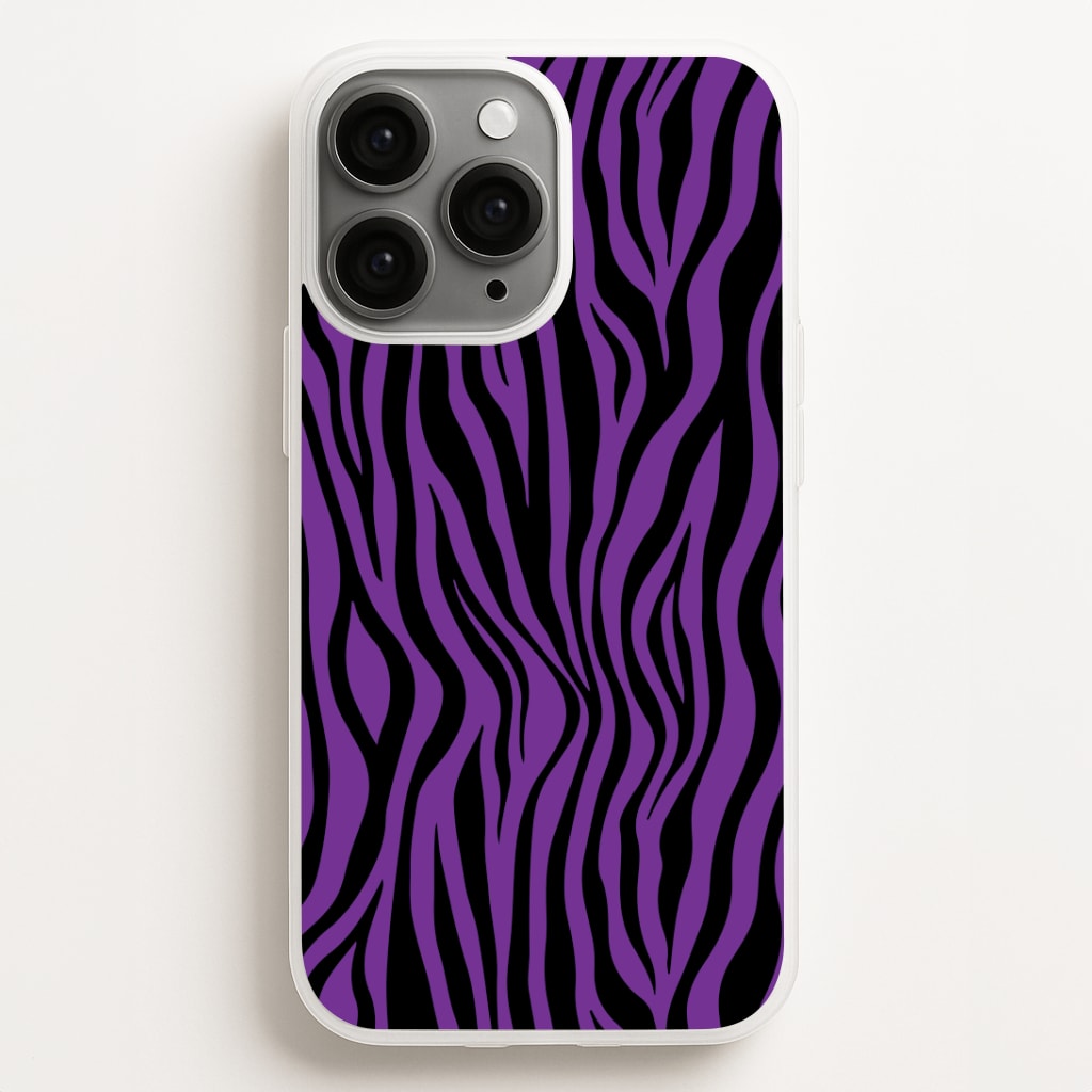 Purple Zebra - Animal Patterns Phone Case