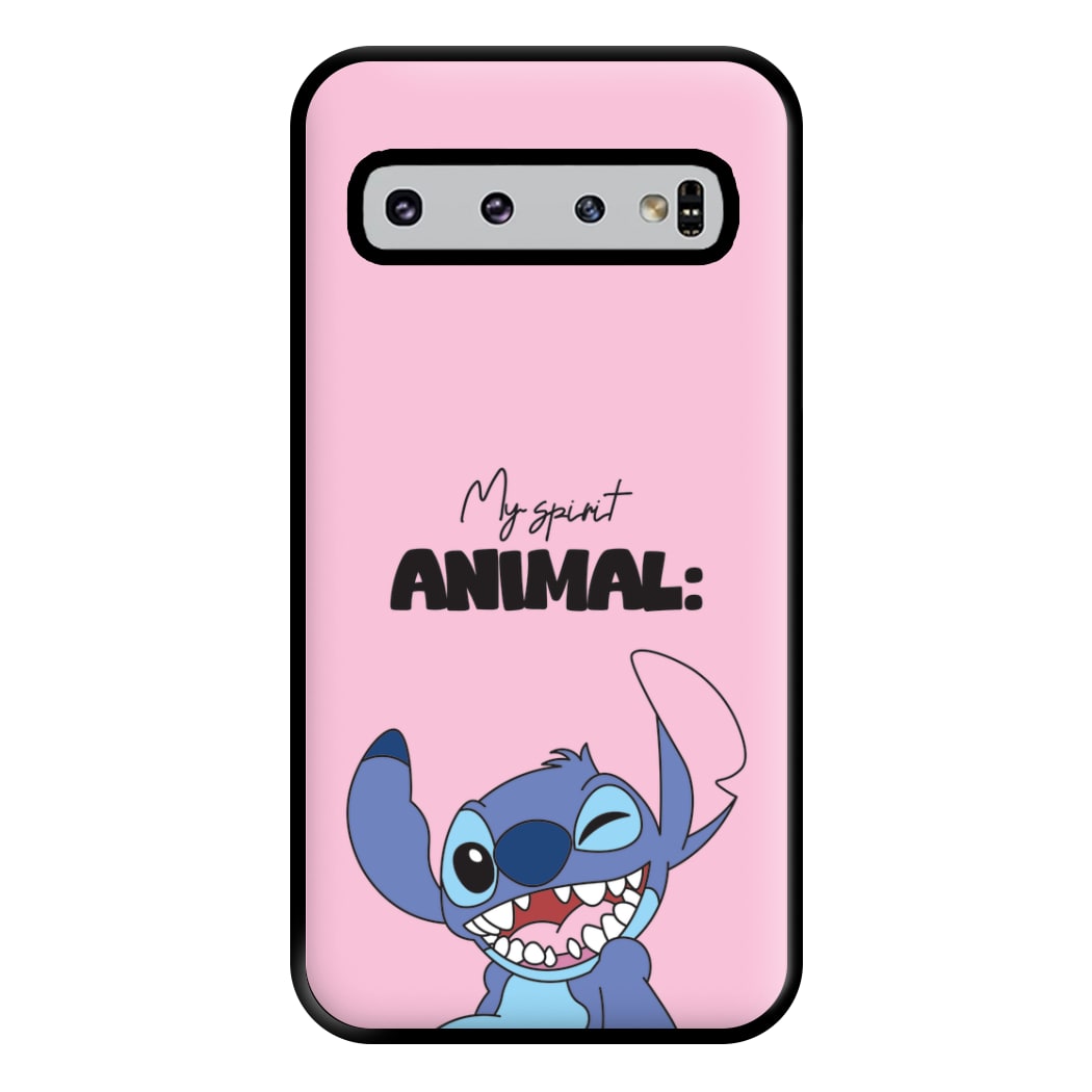 My Sprit Animal Blue Alien Galaxy S10 Plus Case