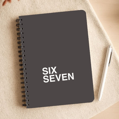 6 7 Black Notepad