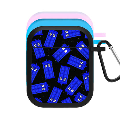 Tardis Pattern AirPods Case