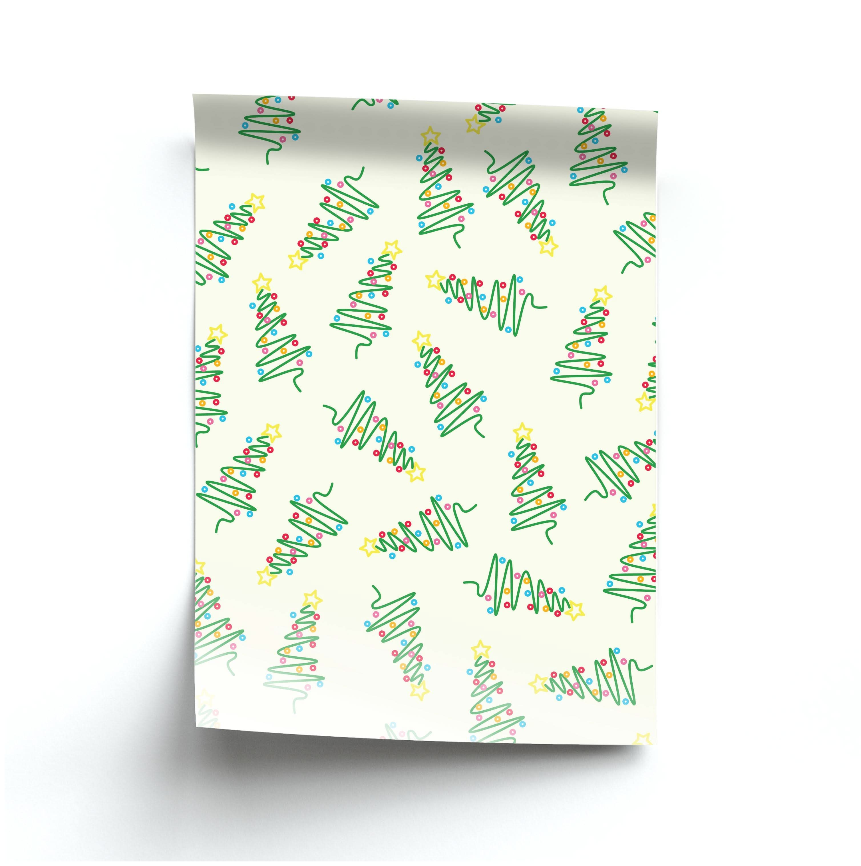 Wiry Tree Pattern Poster