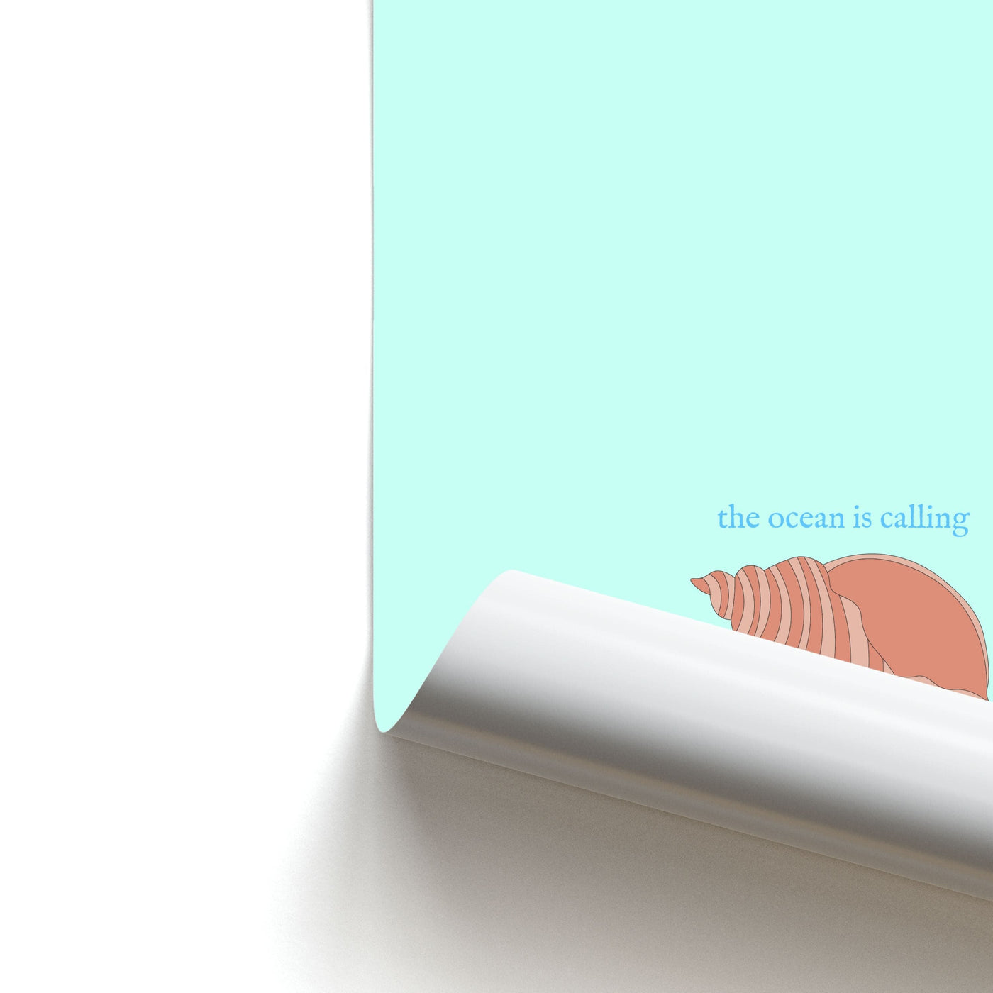The Ocean Is Calling - Seashells Poster