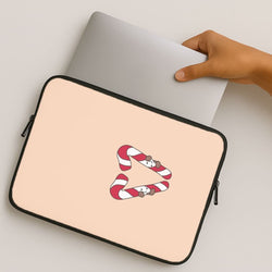 Christmas Candycane Plushies MacBook Cover