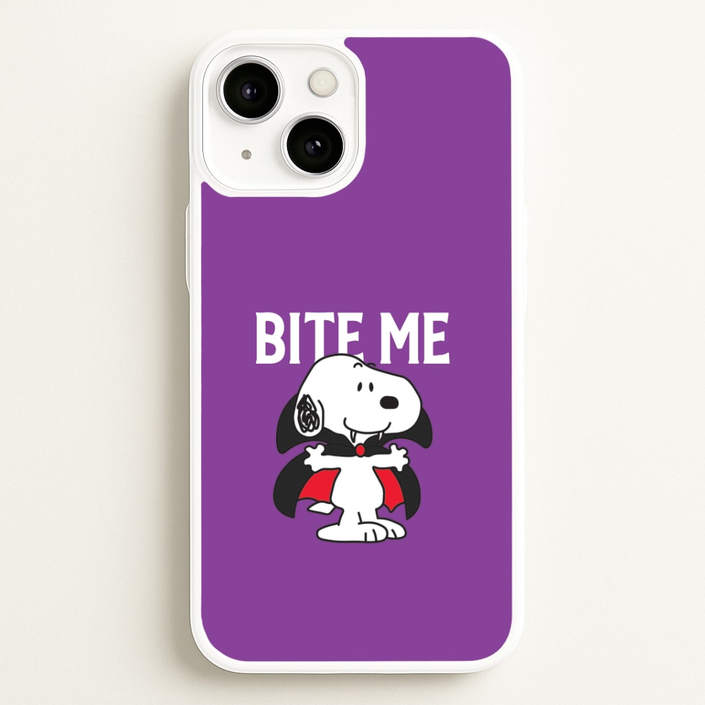 Bite Me Cartoon Beagle iPhone 13 Case