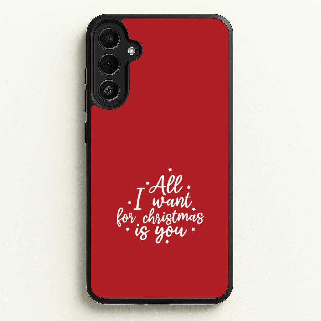 All I Want For Christmas Is You Stars Galaxy A34 Case