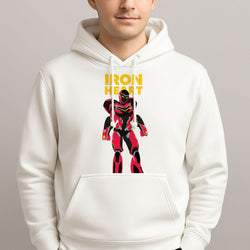 Metal Heart Hero Standing Mens Hoodie