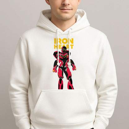 Metal Heart Hero Standing Mens Hoodie