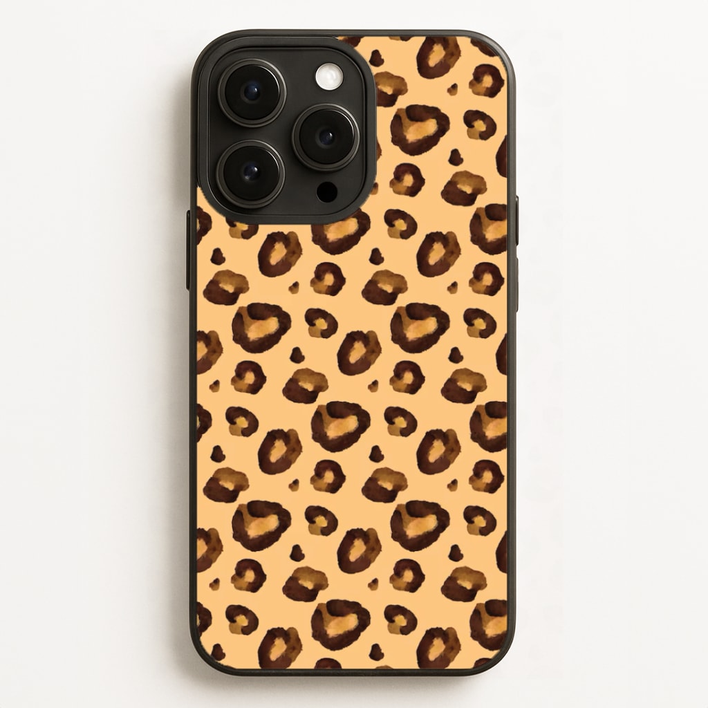 Watercolour Cheetah Print Phone Case