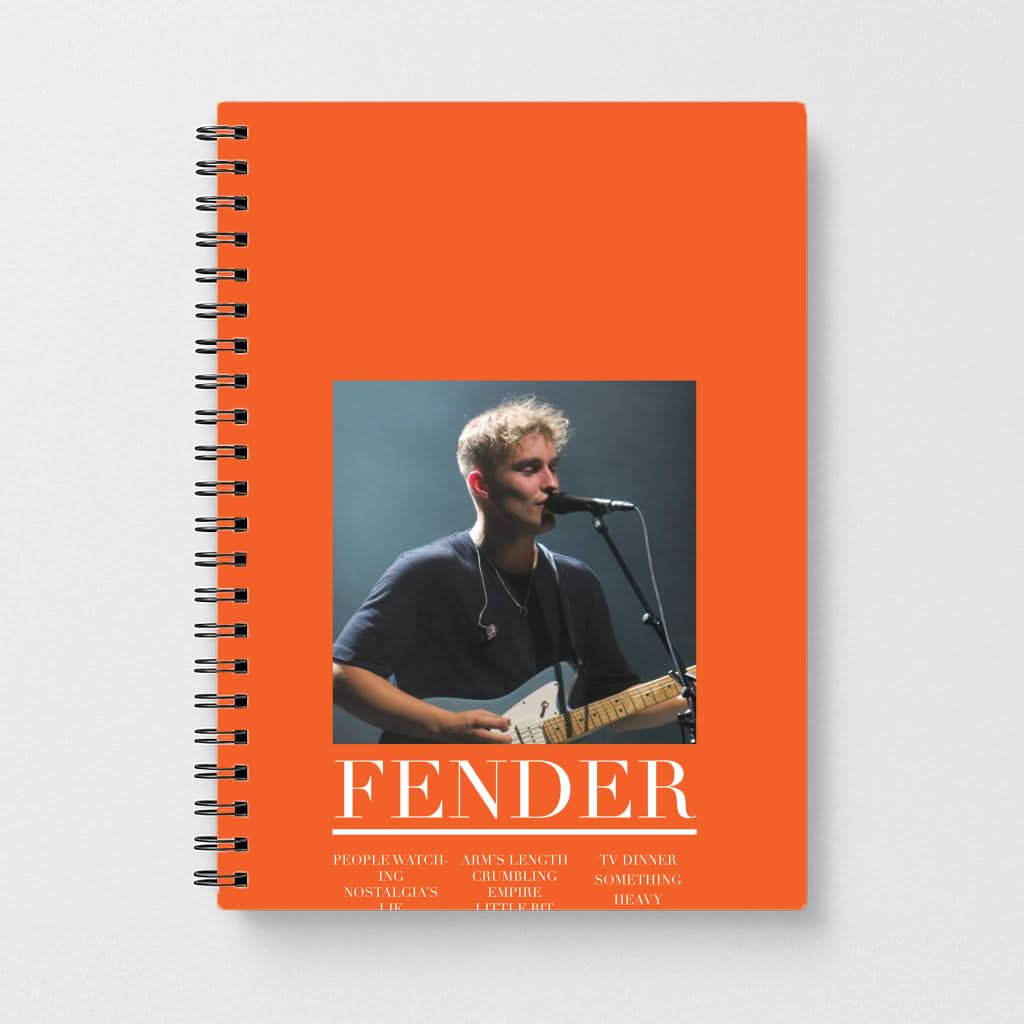 Fender Orange Song List Notebook