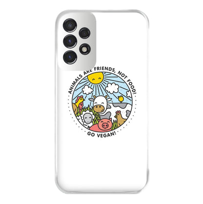 Animals Are Friends, Not Food - Vegan Phone Case