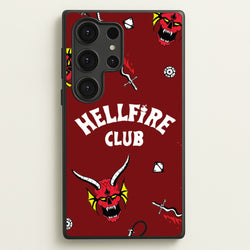 Hellfire Club Icons Collage Red Galaxy S25 Ultra Case