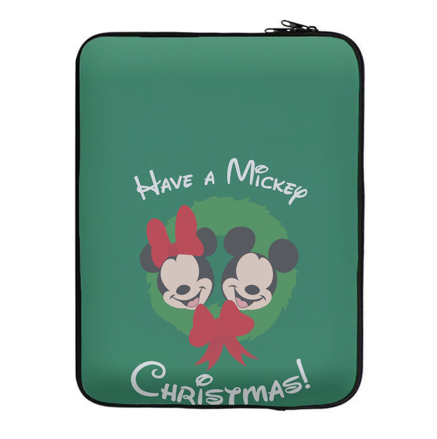 Have A Mickey Christmas Laptop Sleeve