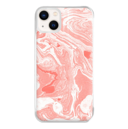 Pink Swirly Marble Phone Case