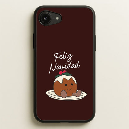 Christmas Pudding Plush iPhone 16e Case