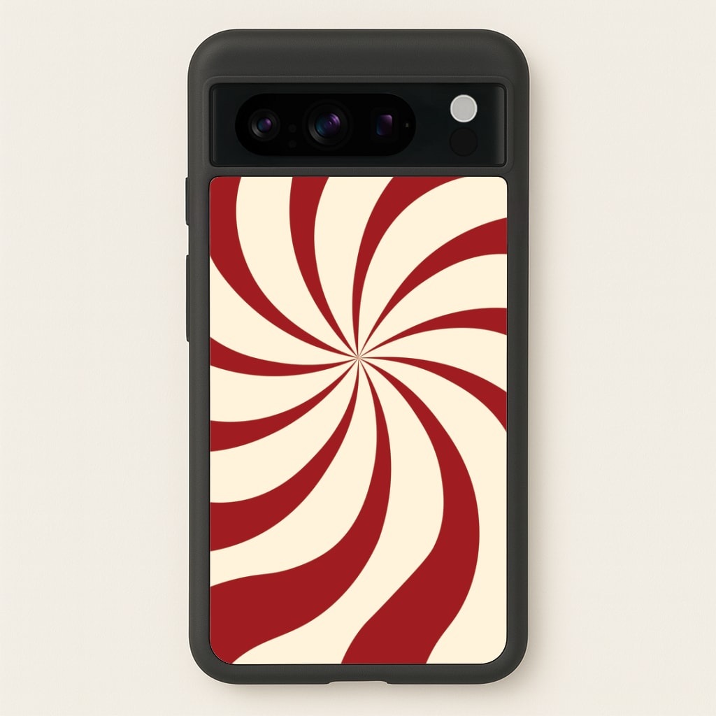 Peppermint Swirl Pattern Google Pixel 8 Pro Case
