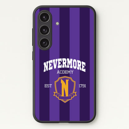 Addams Academy Purple Galaxy S25 Case