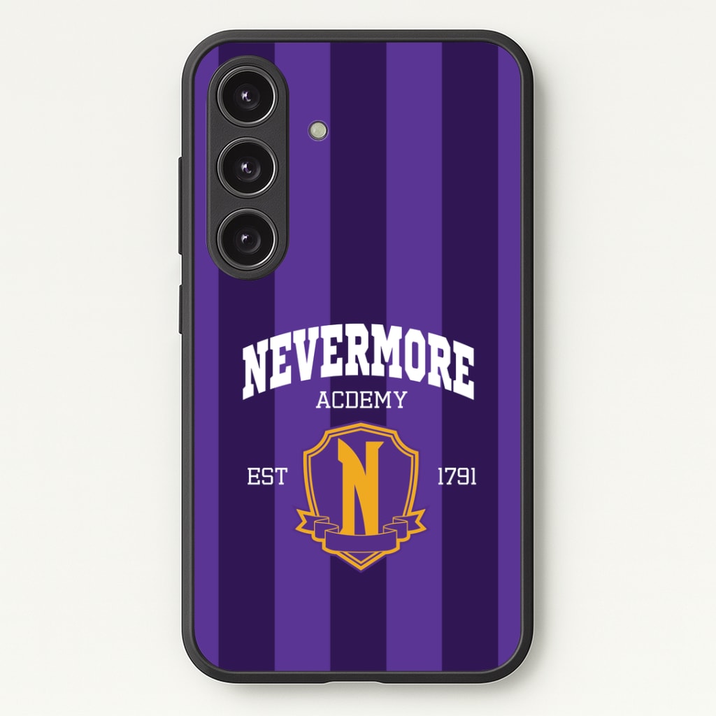 Addams Academy Purple Galaxy S24FE Case