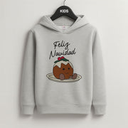 Christmas Pudding Plush Kids Hoodie 2