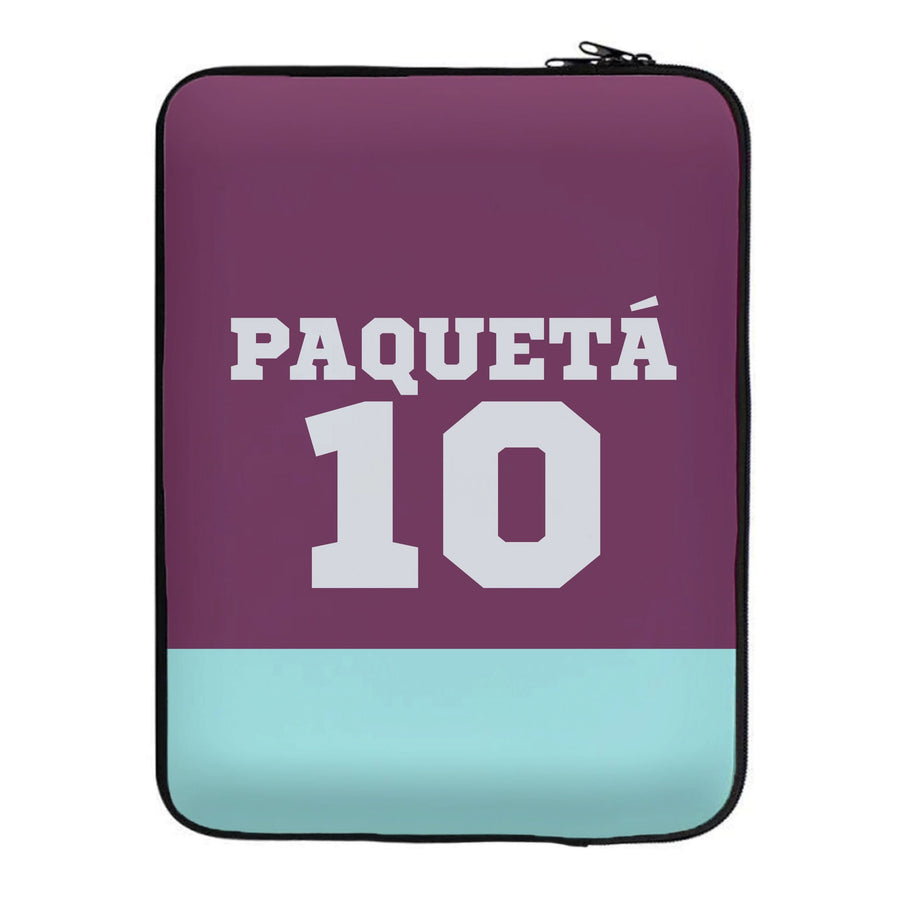 Claret And Light Blue Laptop Sleeve