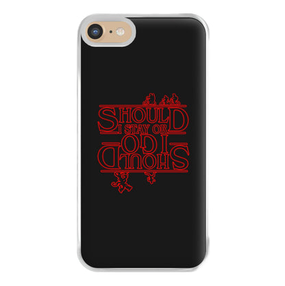 Should I Stay Or Should I Go Upside Down Phone Case