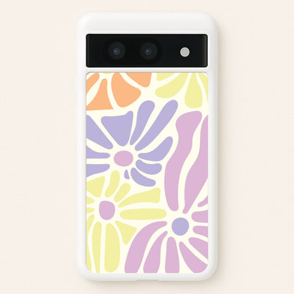 Pastel Abstract Flowers Google Pixel 8a Case