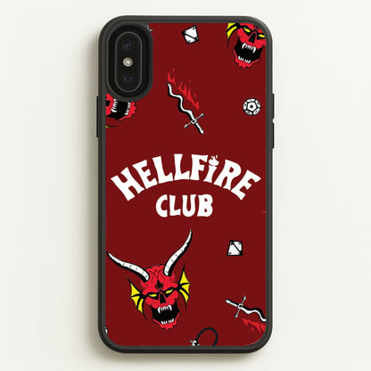 Hellfire Club Icons Collage Red iPhone XS Max Case