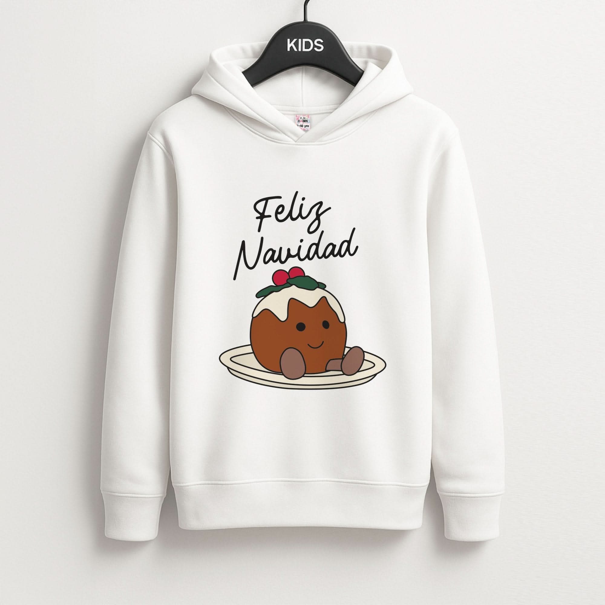 Christmas Pudding Plush Kids Hoodie