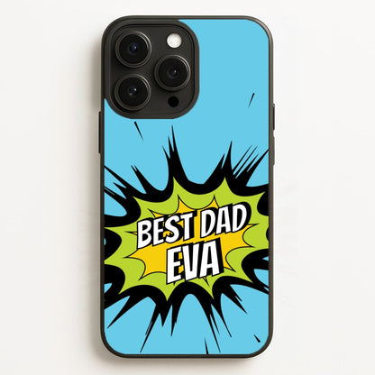 Comic Book Best Dad Eva iPhone 16 Pro Max Case